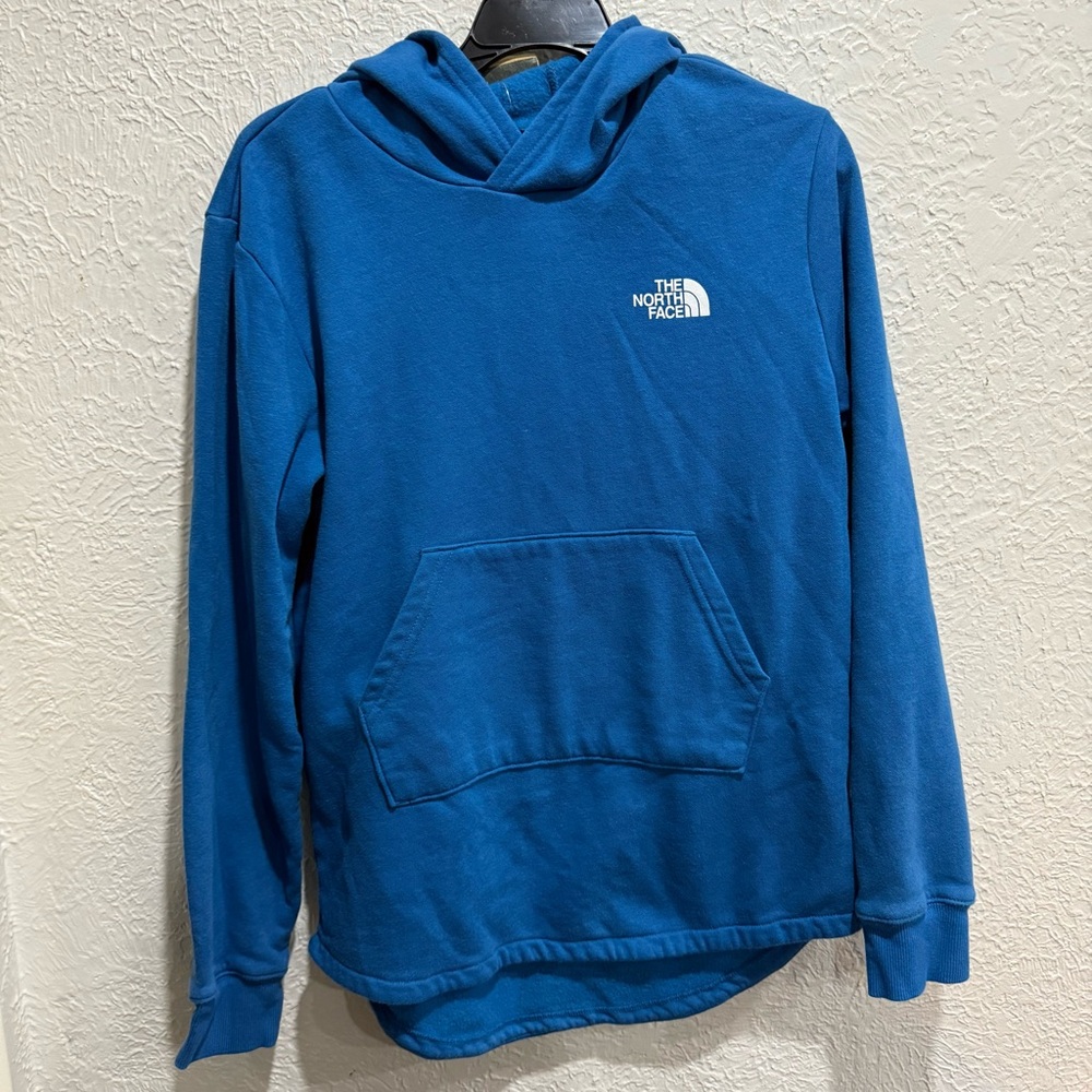 NWT THE NORTH FACE blue Girls' Camp Fleece Pullover Hoodie Sweatshirt XL